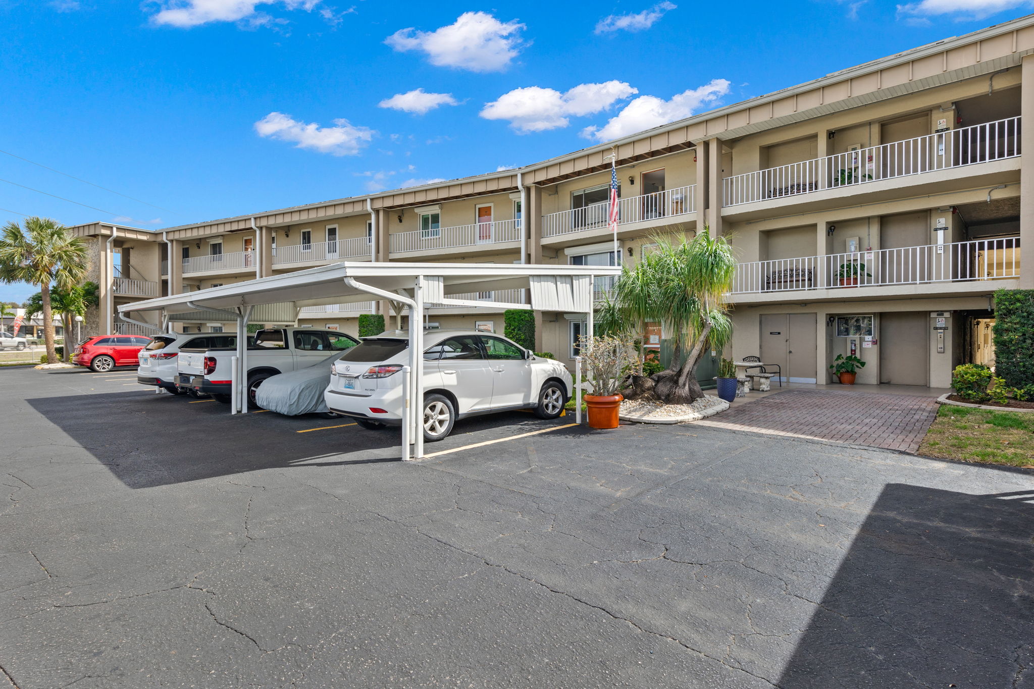 deeded carport with condo