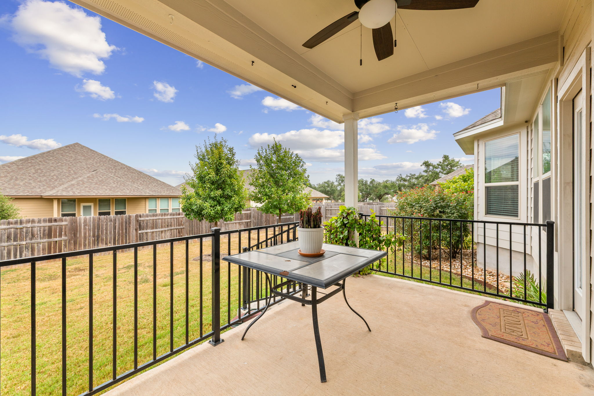 Back Patio with Gas Hookup for BBQ Pit
