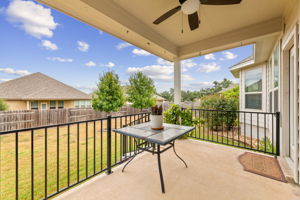 Back Patio with Gas Hookup for BBQ Pit