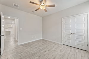Secondary Bedroom with hall to Kitchen Area