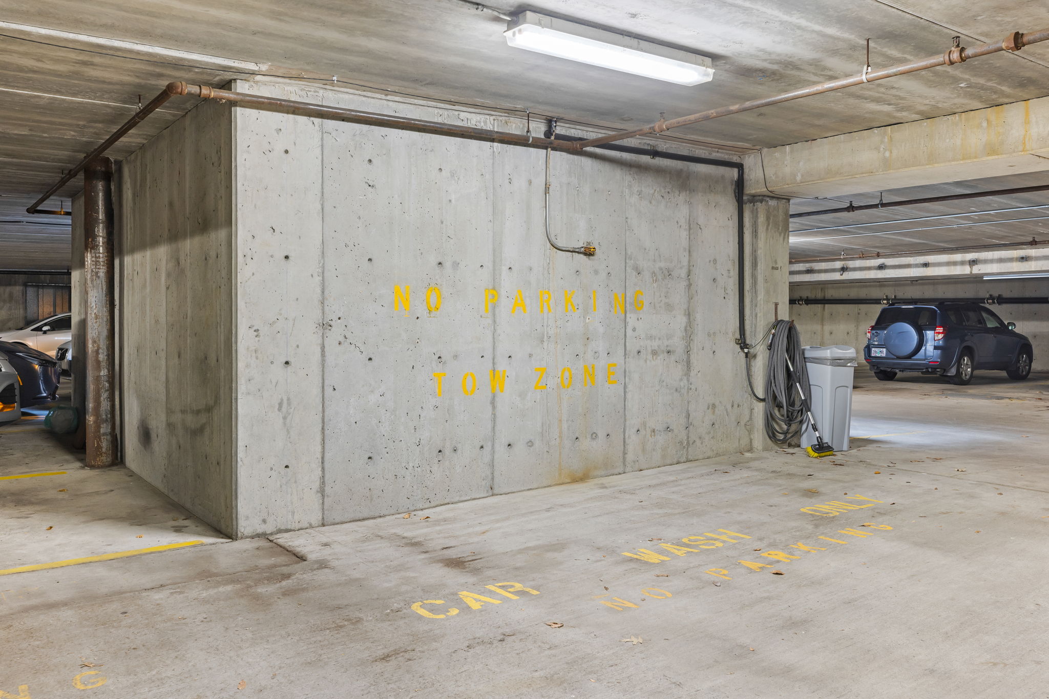 88.  Car wash area in garage