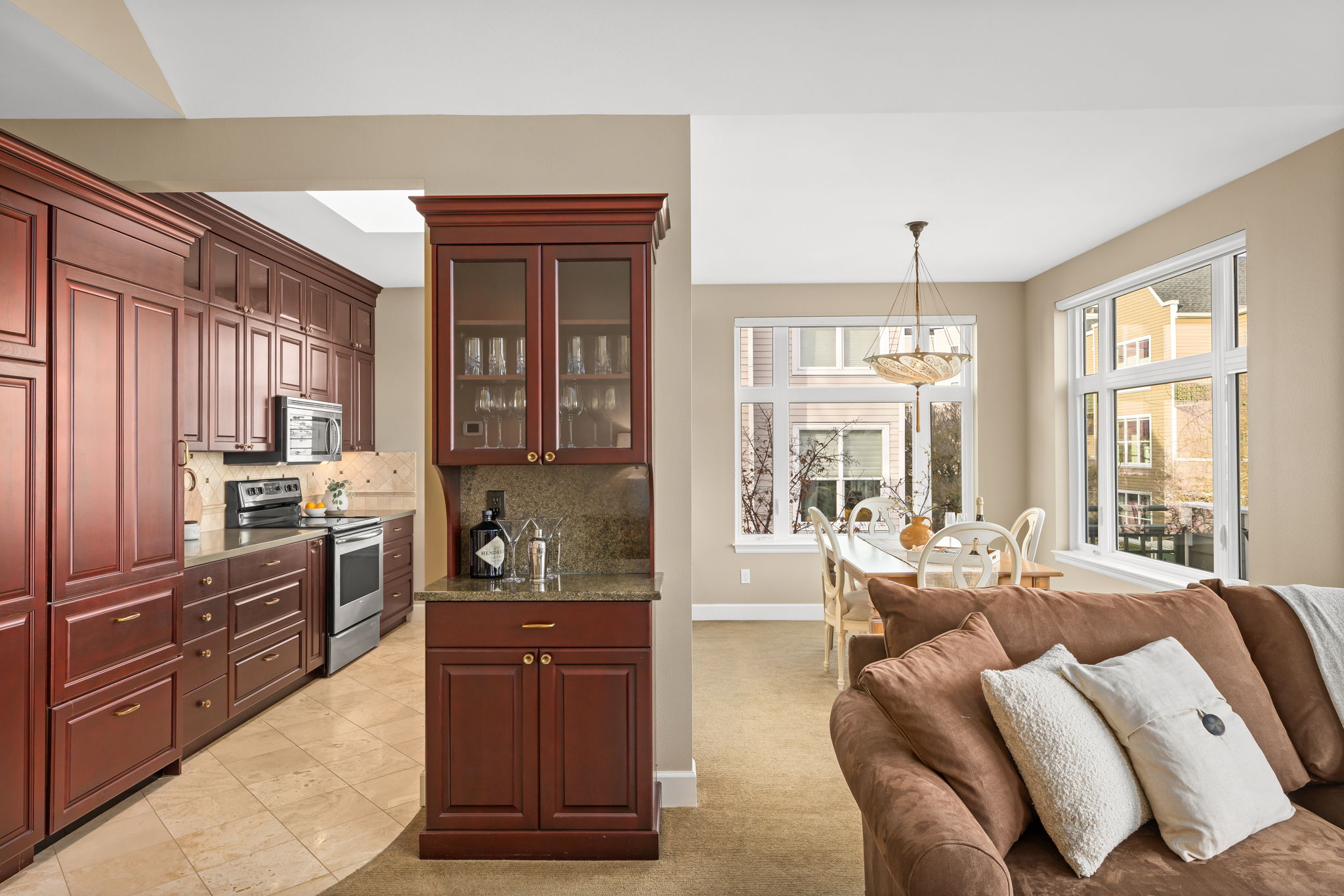 13. View from Living room to Kitchen and Dining Room