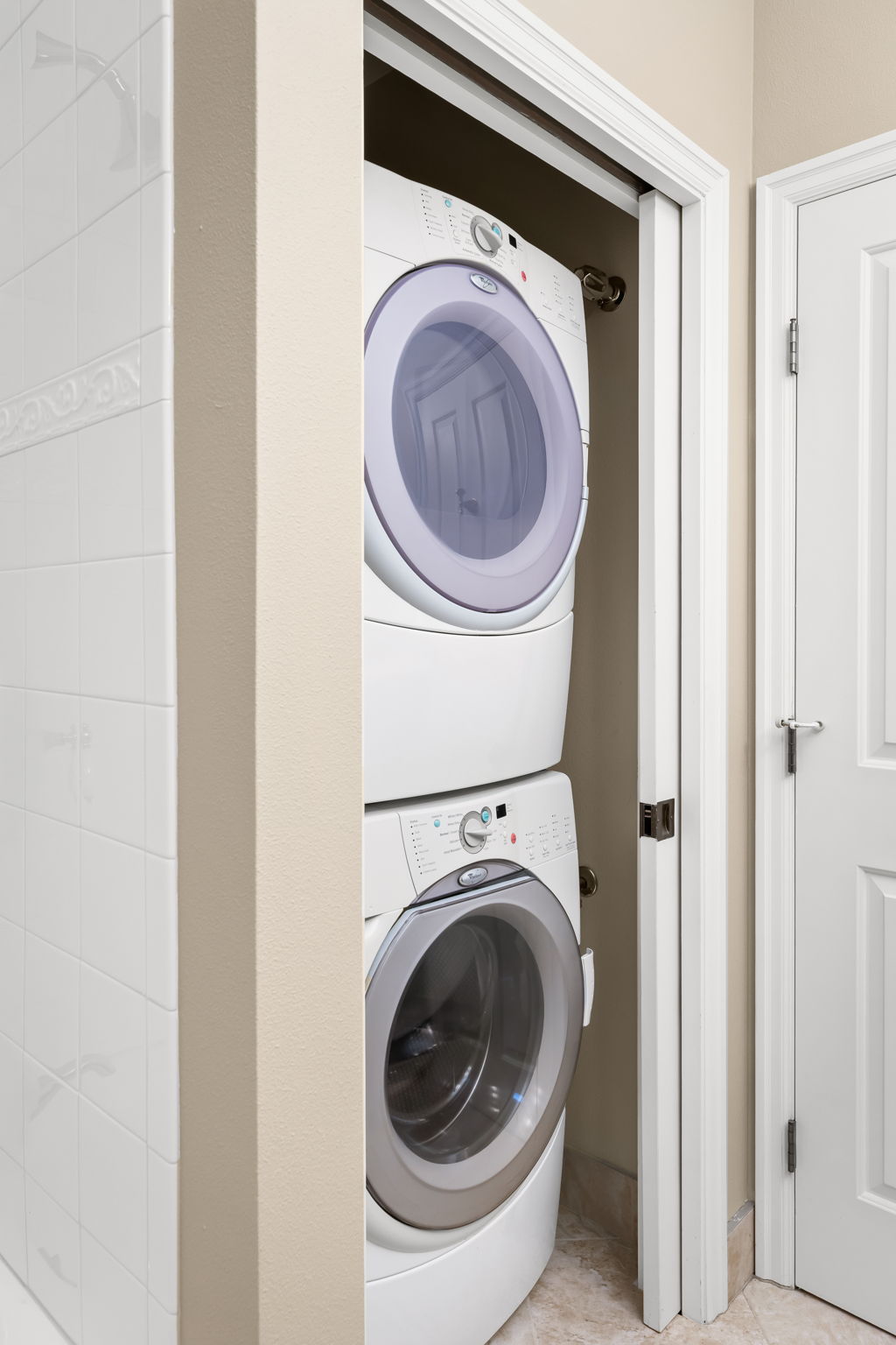 87. Full size washer and dryer