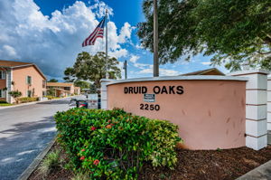 Druid Oaks Sign