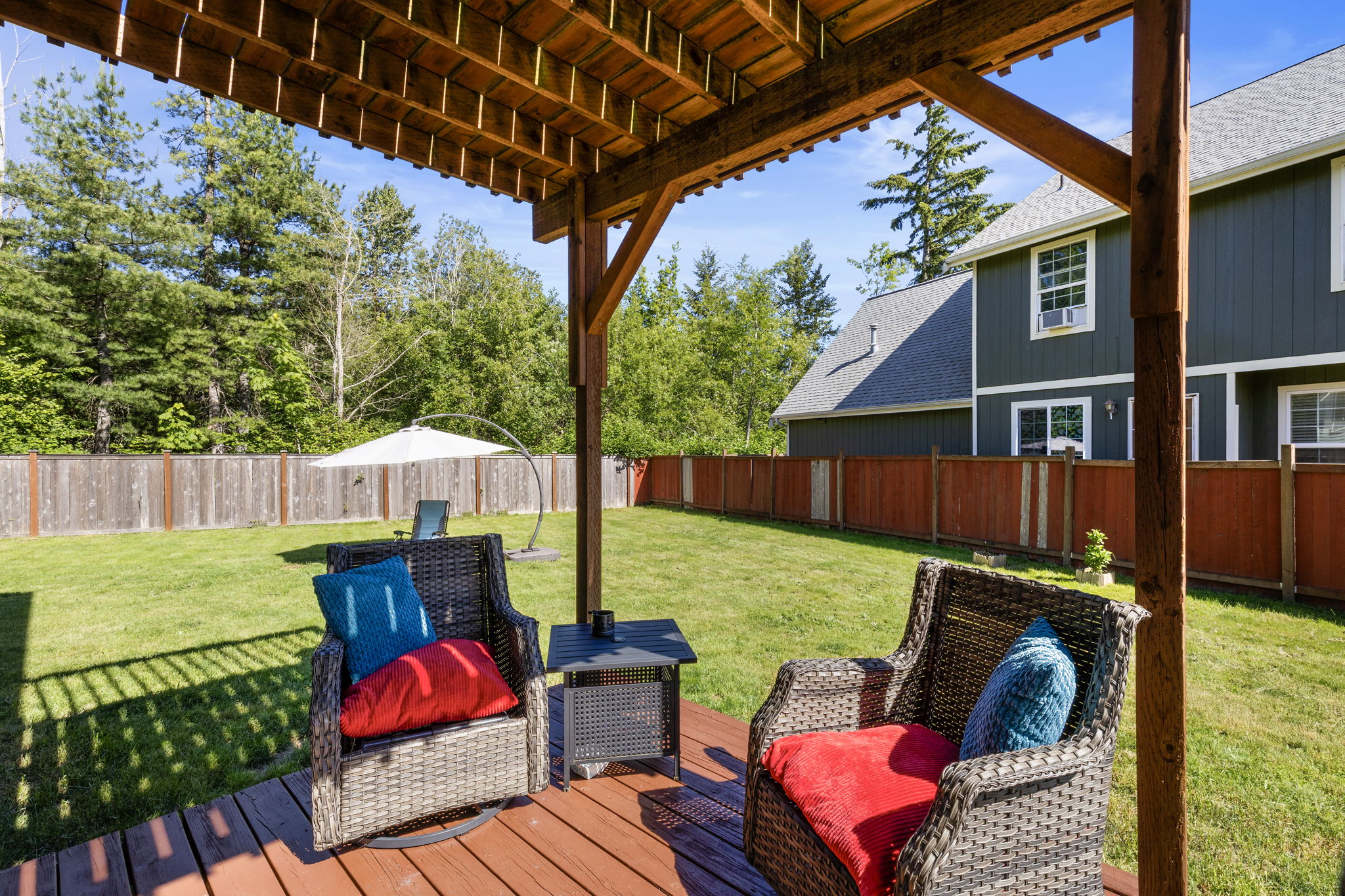 Lower deck off of family room.