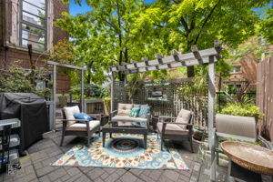 Patio with included furniture