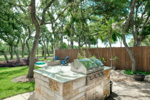 Grill and Fire Pit Area