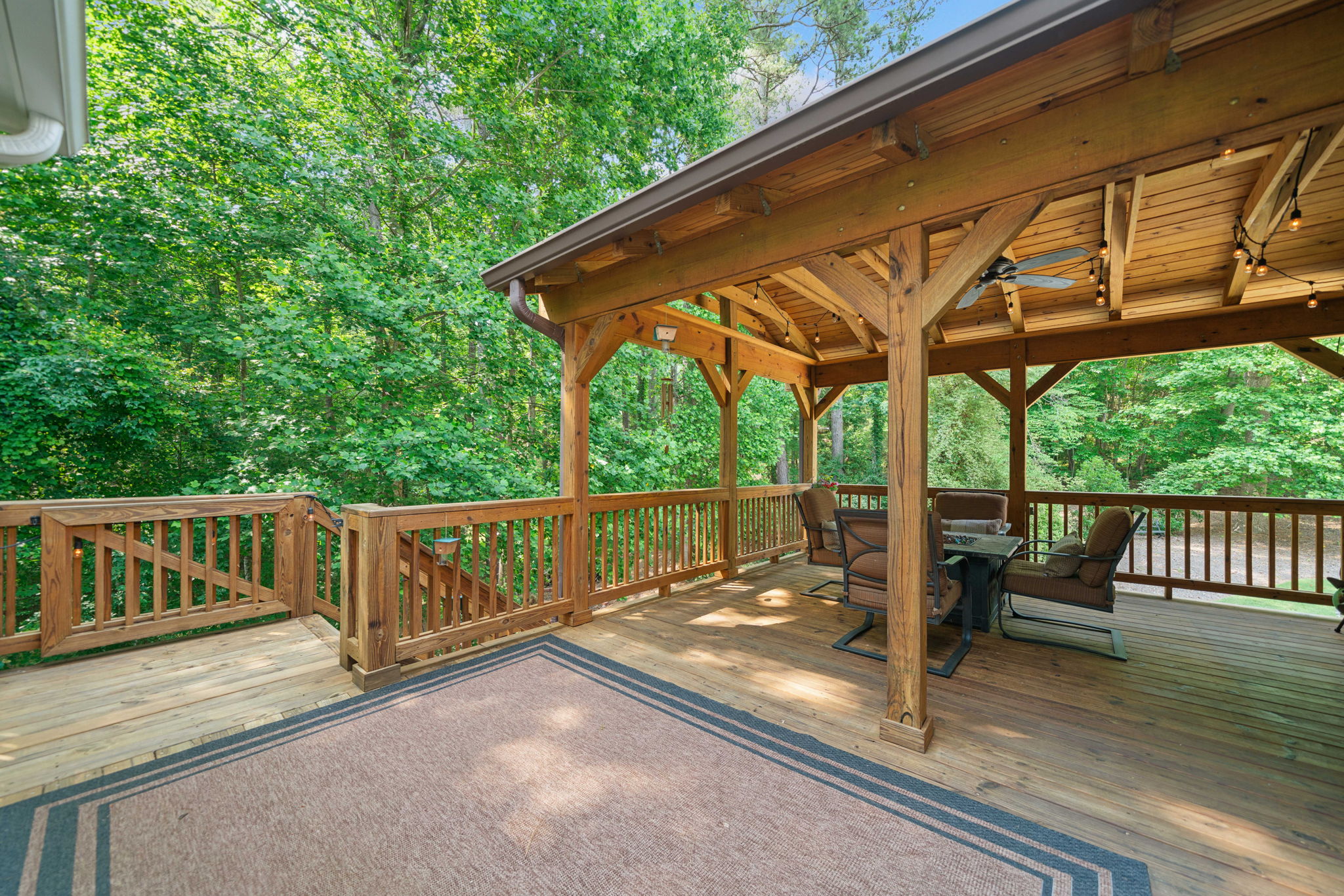 Covered Deck from Sun Room--allows wonderful flow for everyday or entertaining