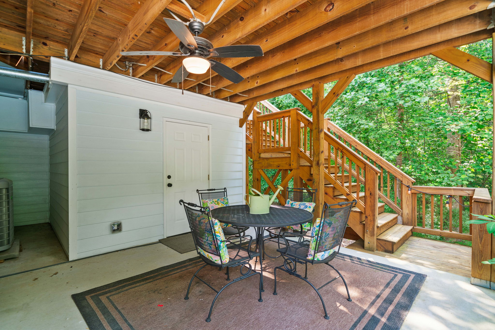 Patio and direct access to finished terrace level