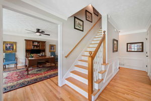 On Right Side of Foyer is the Office