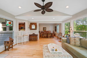 View back toward Dining Area in kitchen and view of dining bar