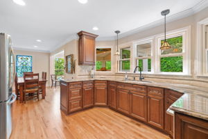 View toward Dining Area between kitchen and Sun Room