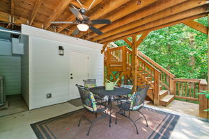 Patio and direct access to finished terrace level
