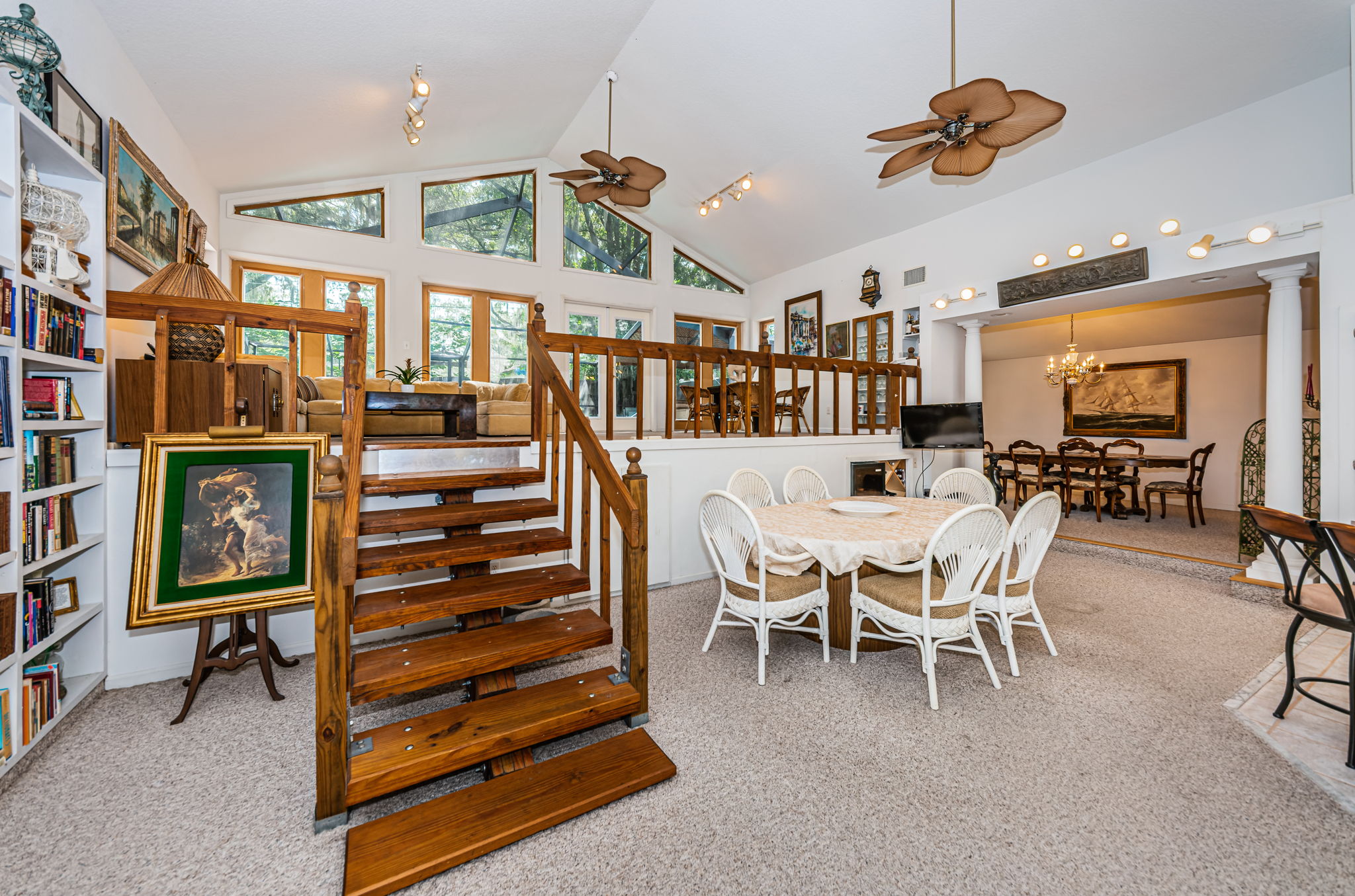 Staircase to Family Room