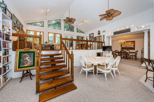 Staircase to Family Room