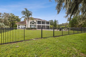 Backyard fencing