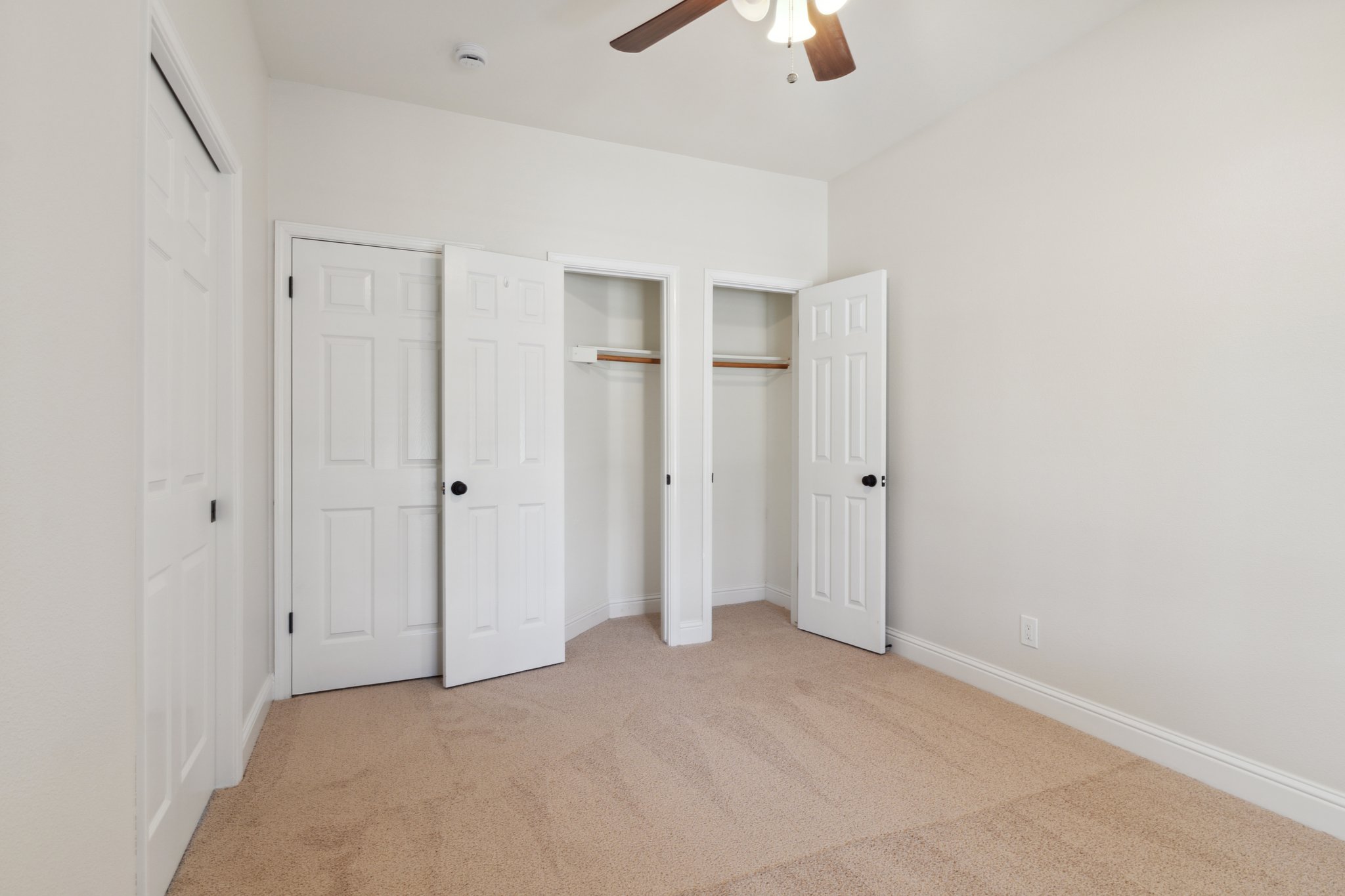 Bedroom 1 closets