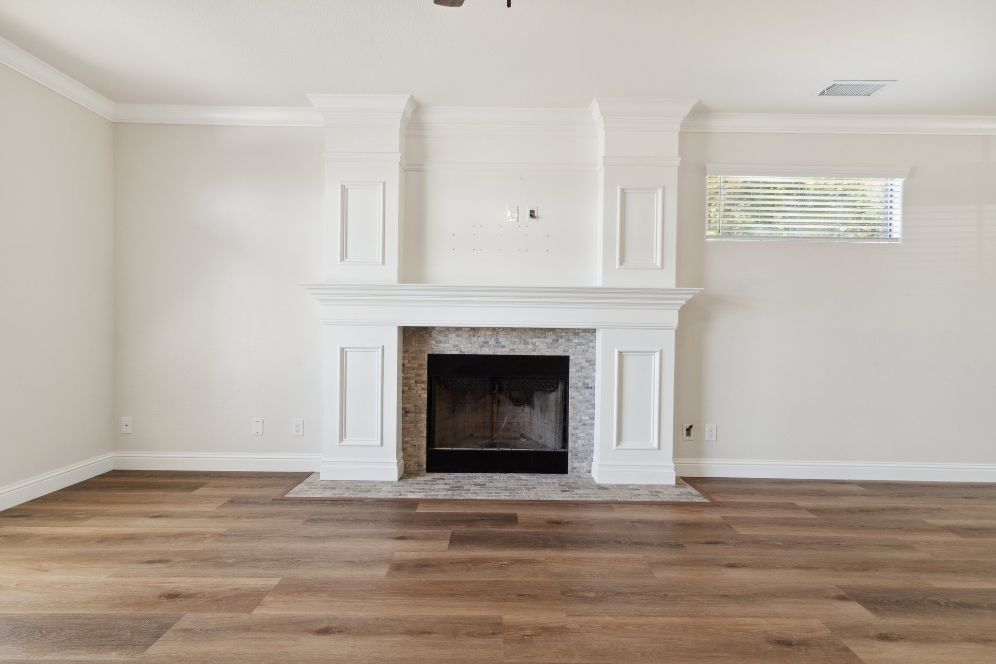 Stunning custom built fireplace
