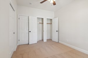 Bedroom 1 closets