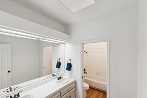 Skylight provides tons of natural light