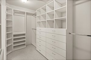 Enviable walk-in closet!