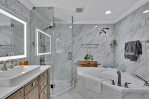 Luxurious and practical primary bath