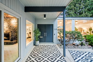 Covered Double Door Entryway