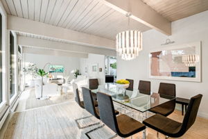 Open concept entertaining spaces