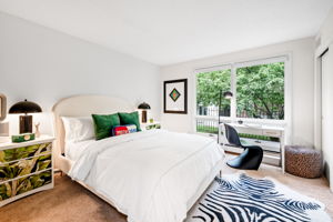 Bedroom II with triple closets
