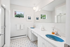 Expansive Vanity with double sinks