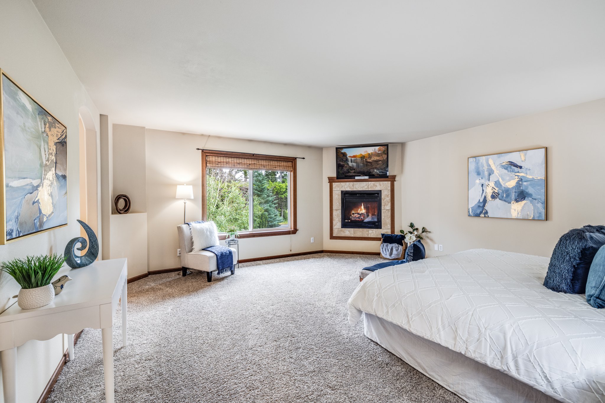 Primary Bedroom with views of Mt. Rainier