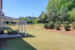 13 Aerial Back Yard w Covered Patio Reference