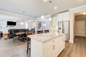 17 Kitchen C w LR + Garage Access