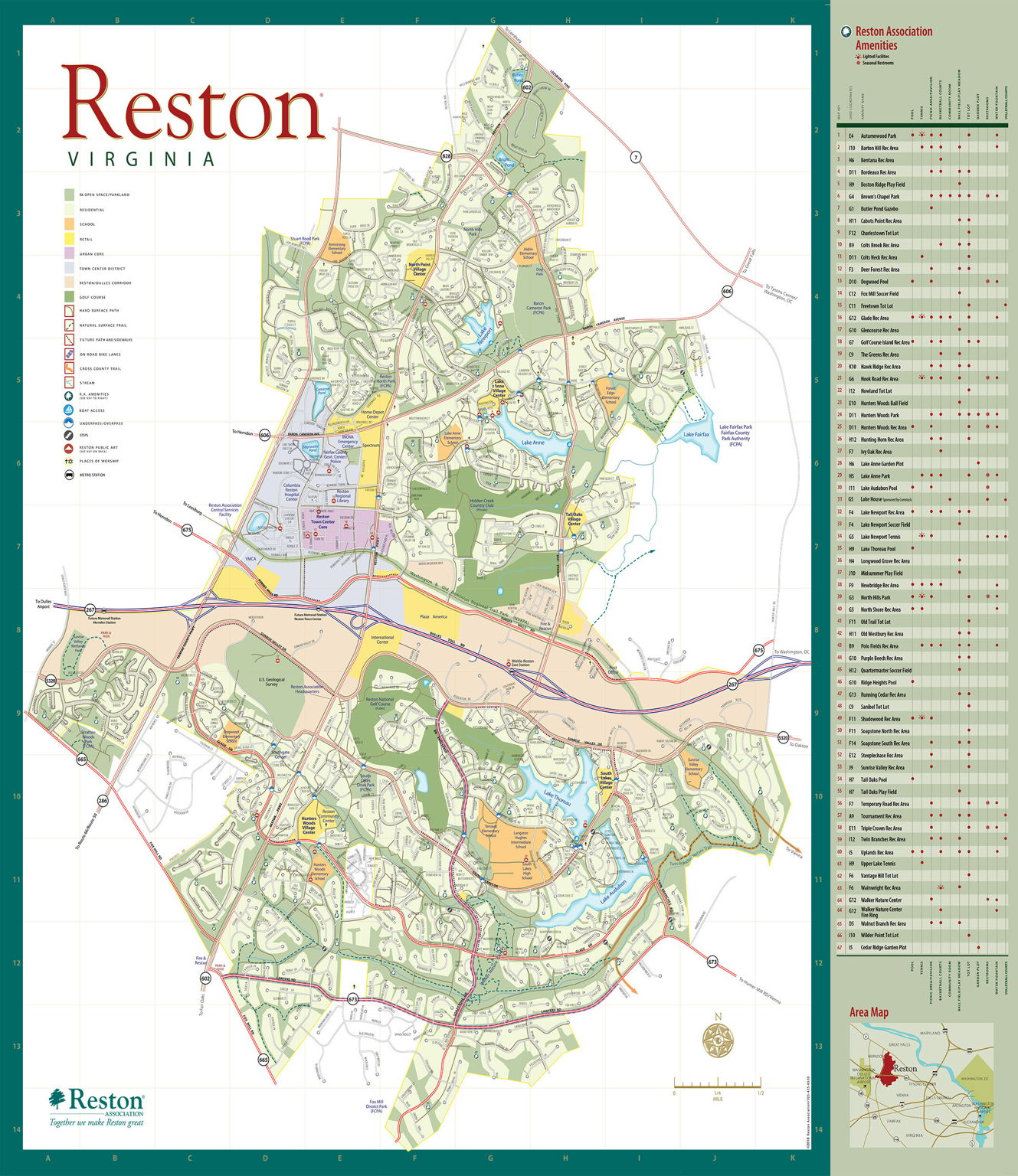 Map of Reston Association