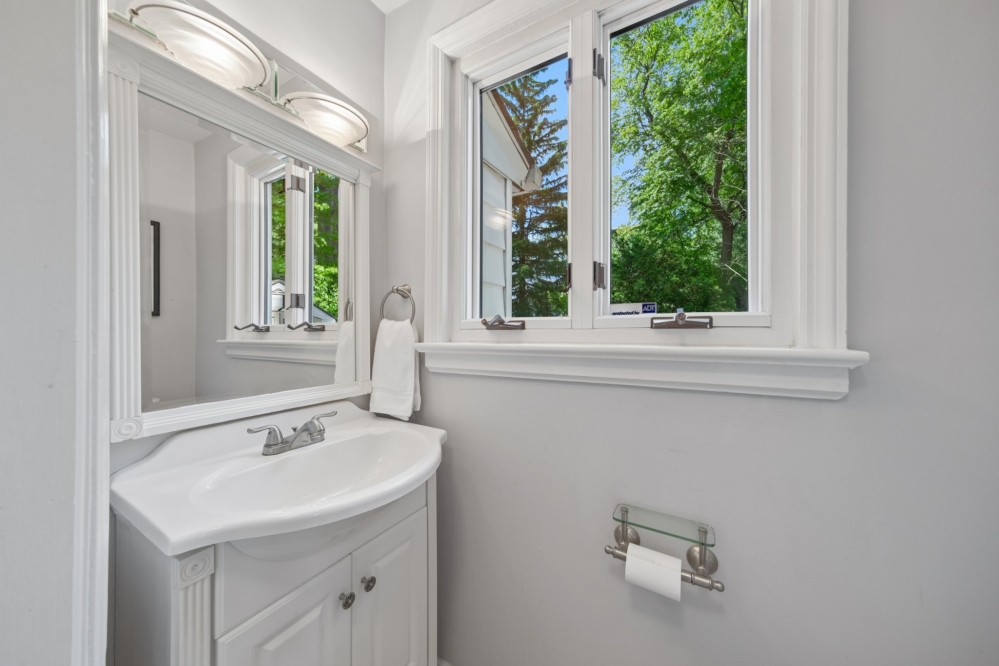 Convenient first floor powder room.
