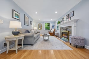 Built in 1948, this living room reflects a beautiful moment in American design - where traditional craftsmanship met a warmer style of living designed for gathering, comfort, and everyday connection.
