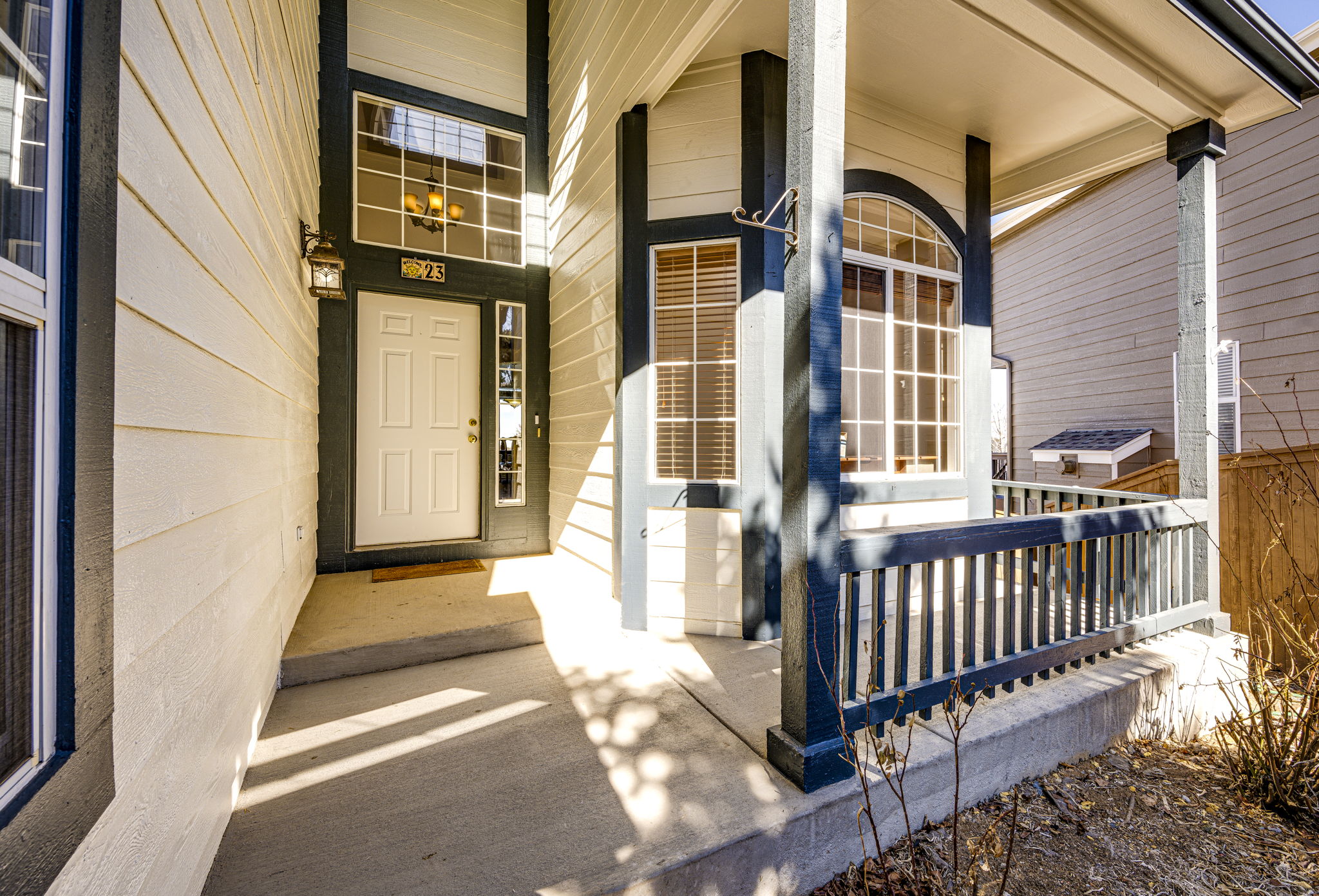Enjoy relaxing on your covered front porch