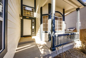 Enjoy relaxing on your covered front porch