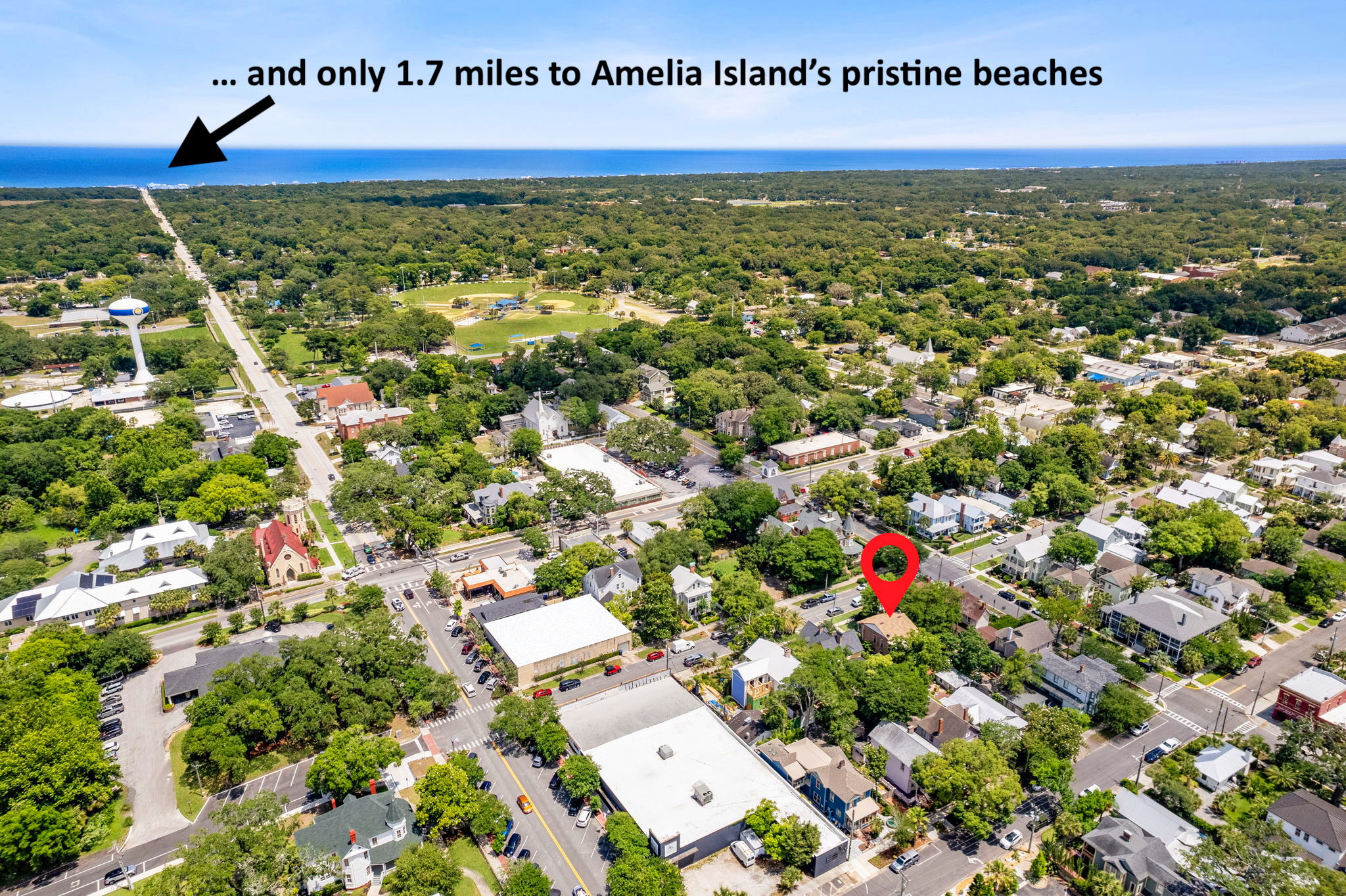 ... and an easy bike ride to 12 miles of pristine beaches and shoreline.