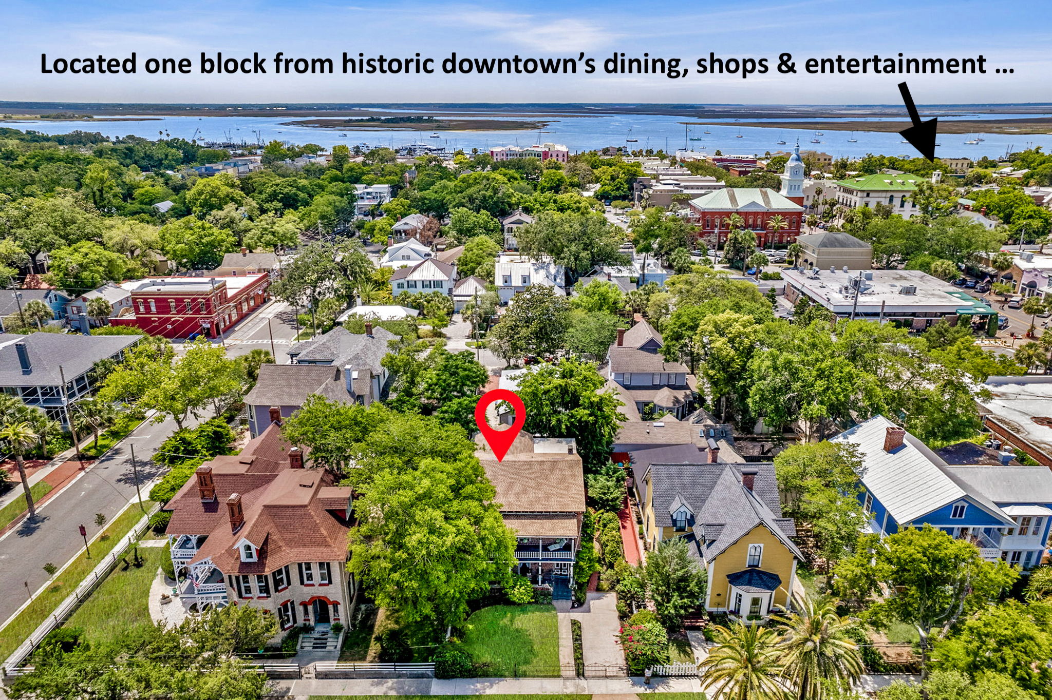 Right out your front door are 50+ historic blocks of Fernandina Beach.