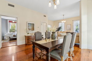 ... where gleaming brass pairs beautifully with ornate glass shades.