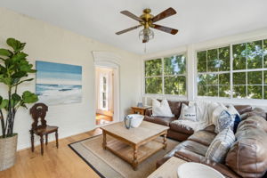 Also on the second floor is a spacious, sun-drenched living area ....