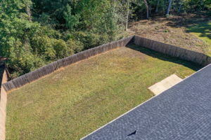 35 Aerial Back Yard w Fence Enclosure