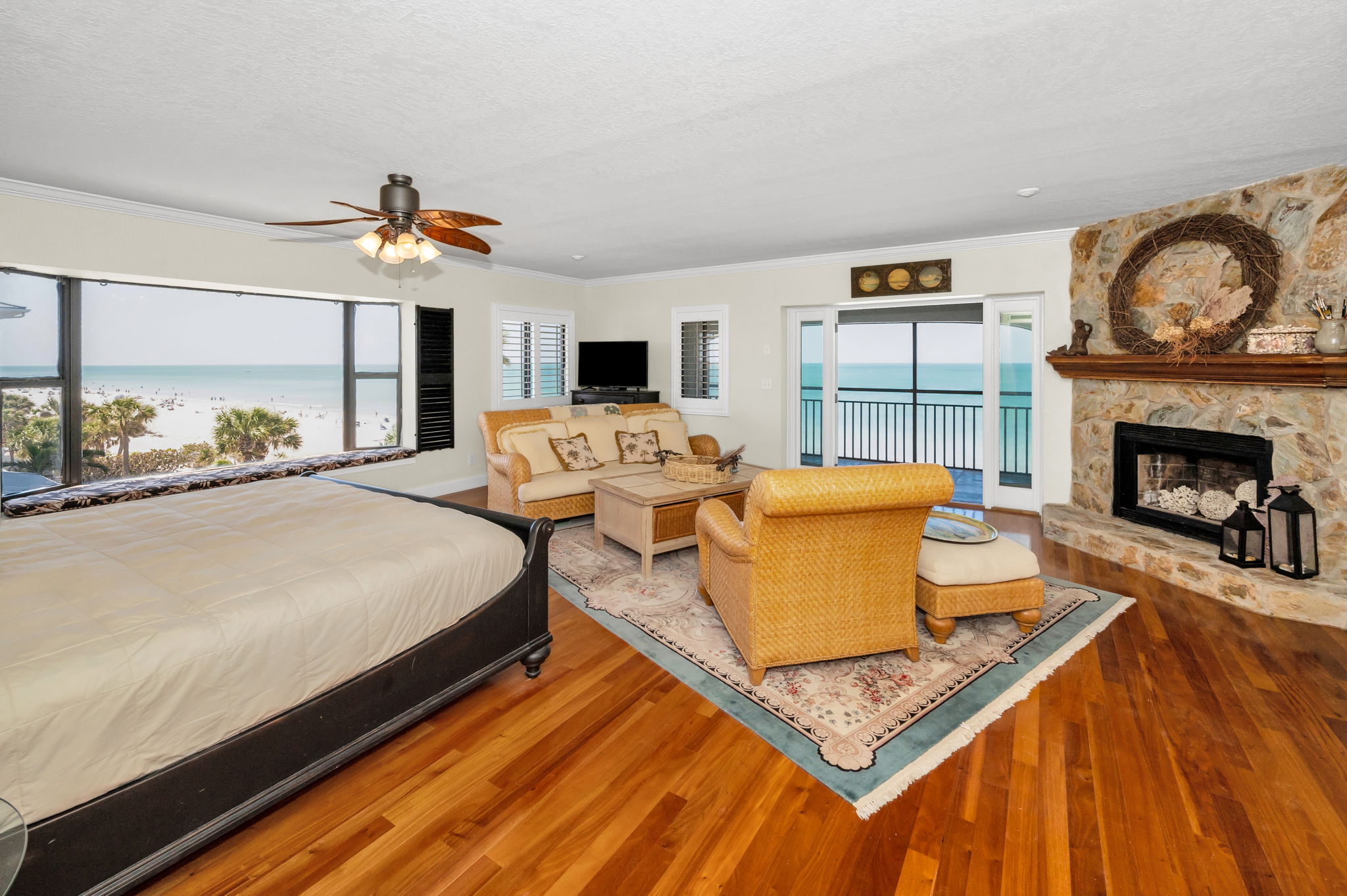 Upper Level Primary Bedroom - Water Views.