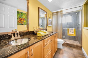 Hall Bathroom W/ Walk In Shower.
