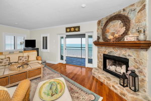 Upper Level Primary Bedroom With Fireplace/