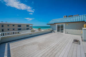 Upper Level 27 X 21 Private Roof Top Patio -Water Views.