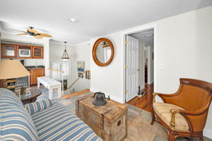 Loft Parlor Room With Master Suite THru Door.