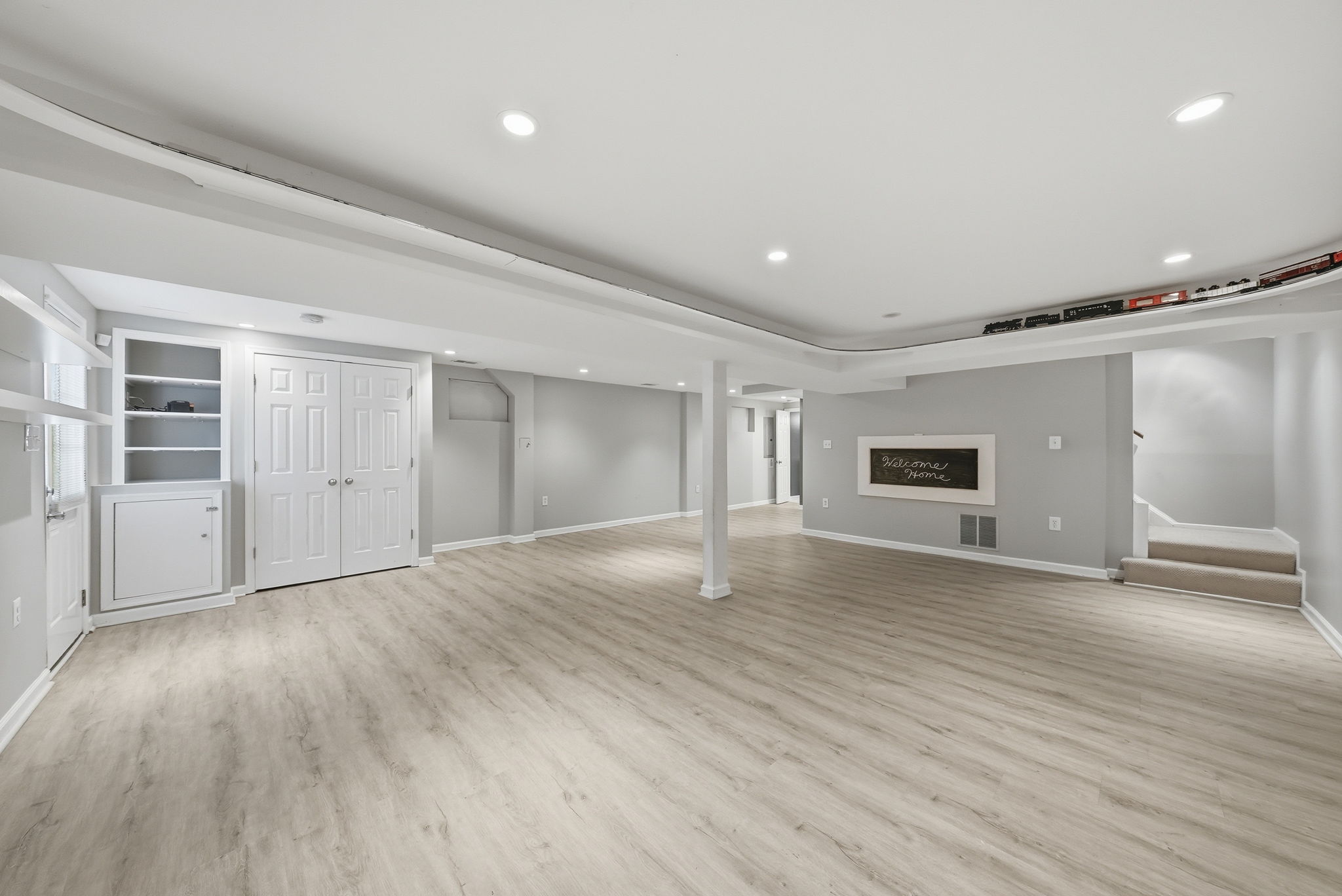 Large basement recreational room