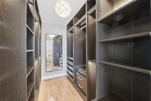 Custom walk-in closet